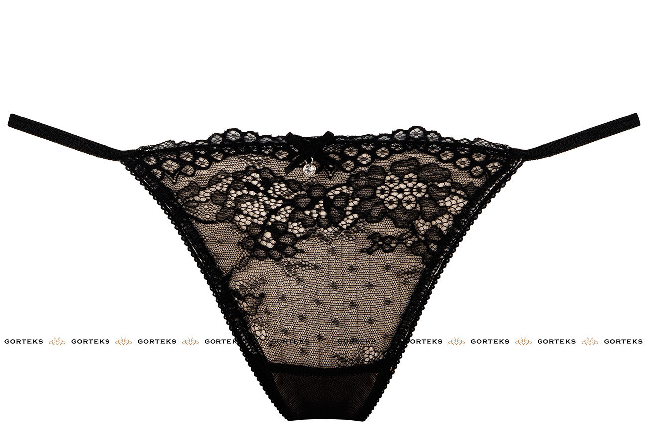 Черные стринги Athena XXL/3XL Pas_Athena thong BlackXXL/3XL - Passion - Трусики-стринги - Купить