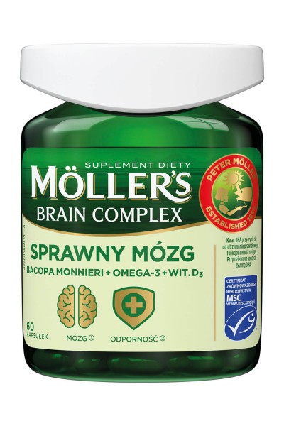 MOLLER'S Complex - Sprawny Mozg 60 капс - ДЛЯ МОЗГА