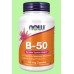 NOW FOODS B-50 100 VEG CAPSULES - витамин B