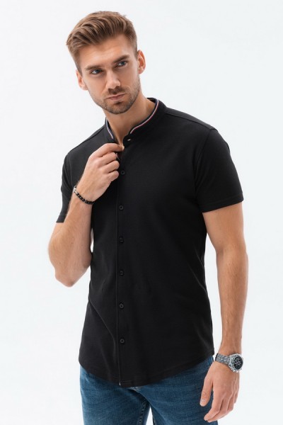 Рубашка OMBRE K543-czarna