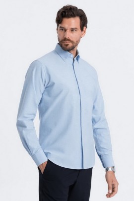 Рубашка OMBRE SHOS-0114-niebieska