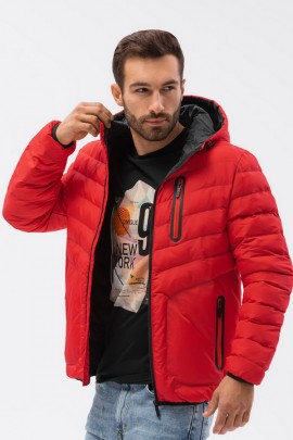 Куртка OMBRE C356-czerwona