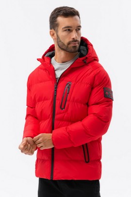 Куртка OMBRE C502-czerwona