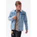 Куртка-шерпа OMBRE C523-jeansowa