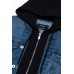 Куртка-катана OMBRE JADJ-0124-niebiesko-czarna