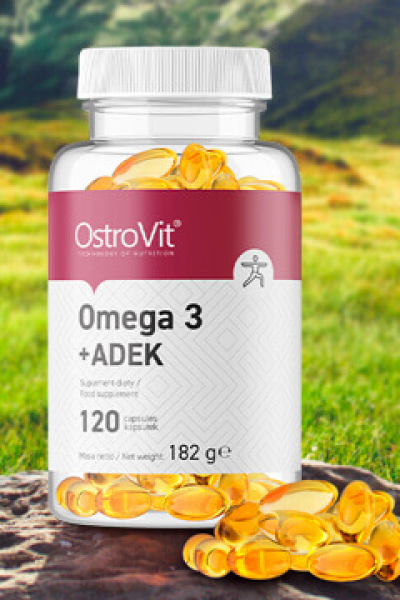 OstroVit Omega 3 + ADEK 120 caps