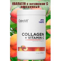 OstroVit Collagen + Vitamin C 400 g - peach - КОЛЛАГЕН-ВИТАМИН С