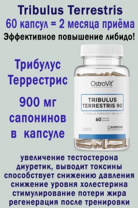 OstroVit Tribulus Terrestris 900 mg 60 kaps