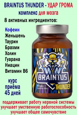 OstroVit Braintus Thunder 90 kaps - для мозга МСК